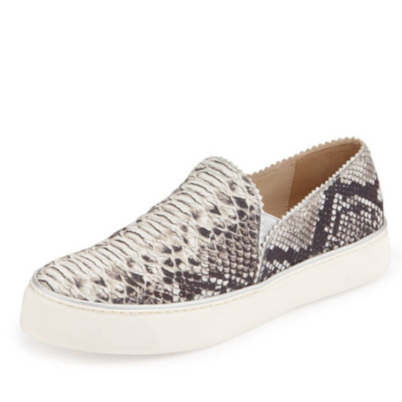 Stuart Weitzman Nugget Snake Skin Thick Sole Slip On Sneakers • Size 6.5 🔴 - Picture 1 of 6